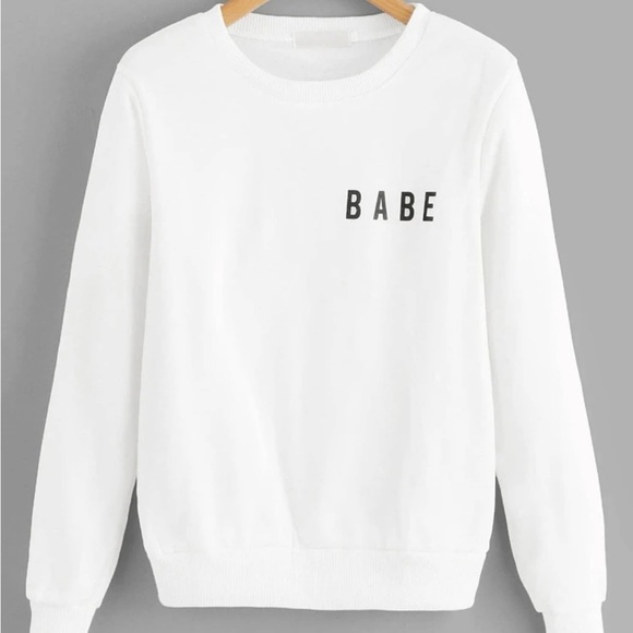 Treat Yourself With Kindness “babe” mental health crewneck sweatshirt medium - Picture 3 of 11